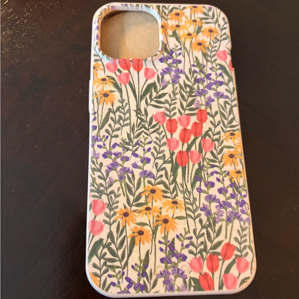 Vibrant Floral Pela IPhone 14/16E Case - Red, Purple, Yellow- brand new